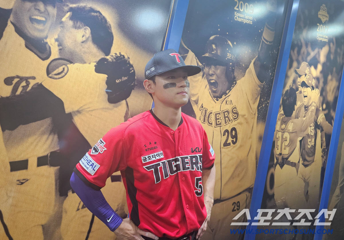 인터뷰에 임한 KIA 김도영. 김영록 기자
