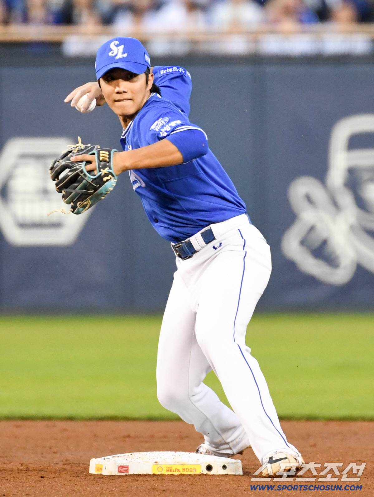 12일 잠실구장에서 열린 LG와 삼성의 경기. 삼성 유격수 이재현이 수비를 하고 있다. 잠실=박재만 기자 pjm@sportschosun.com/2026.05.12/