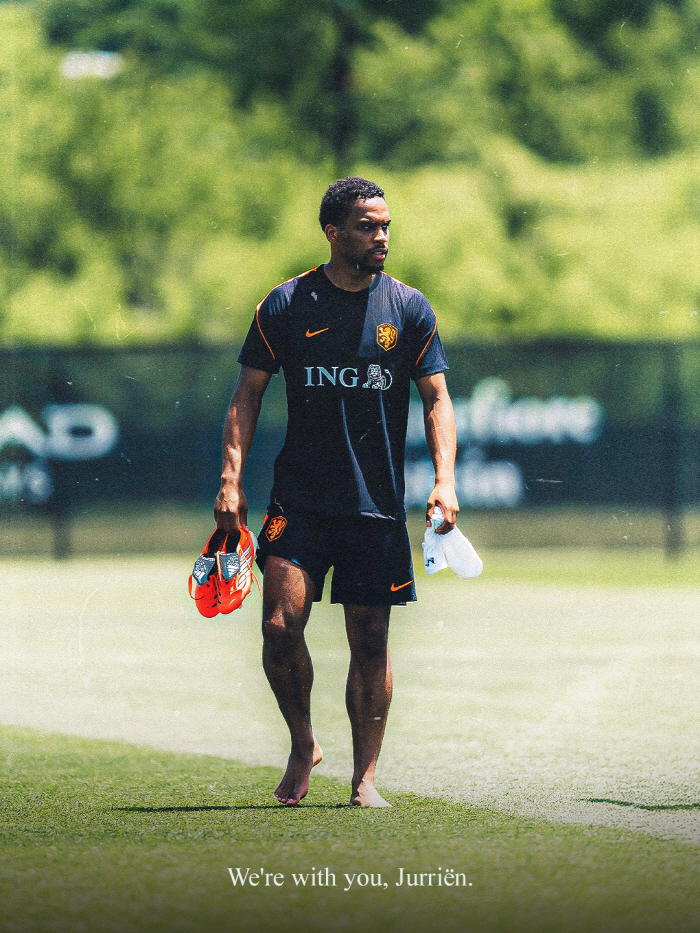 [오피셜]日 정말 천운이다...EPL 최정상급 수비수, "월드컵 사전캠프 떠난다" '1위 경쟁' 네덜란드 대표팀 낙마