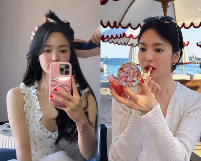 송혜교, 아침엔 숏컷 낮엔 긴 웨이브..진정한 '헤완얼' 여신