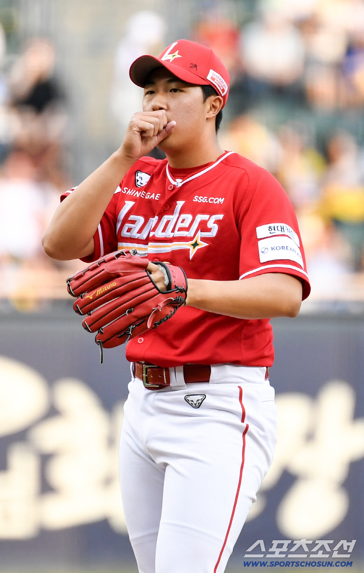 9일 잠실구장에서 열린 LG와 SSG의 경기. 1회 마운드에 오른 SSG 선발 김민준. 잠실=박재만 기자 pjm@sportschosun.com/2026.06.09/