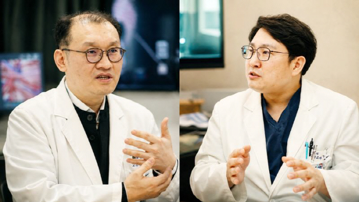 한국남 교수(왼쪽)와 허진영 교수