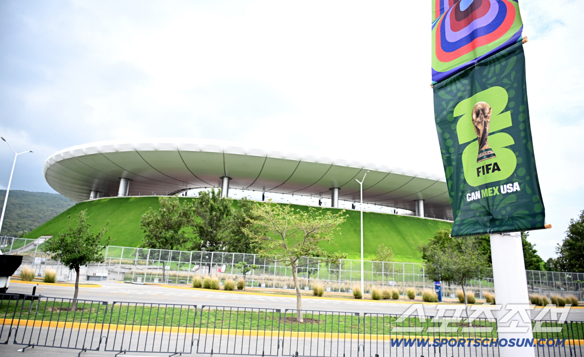 10일(한국시각) 대한민국 월드컵 대표팀의 2026 북중미 월드컵 체코전과 멕시코전이 열릴 멕시코 과달라하라 인근 사포판의 에스타디오 과달라하라의 모습. 사포판(멕시코)=허상욱 기자 wook@sportschosun.com/2026.06.10/