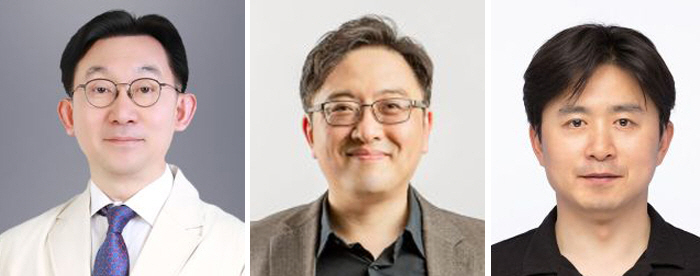 (왼쪽부터) 서울성모병원 신경외과 양승호 교수, 포스텍 IT융합공학과 박성민 교수, 포스텍 화학과 김원종 교수