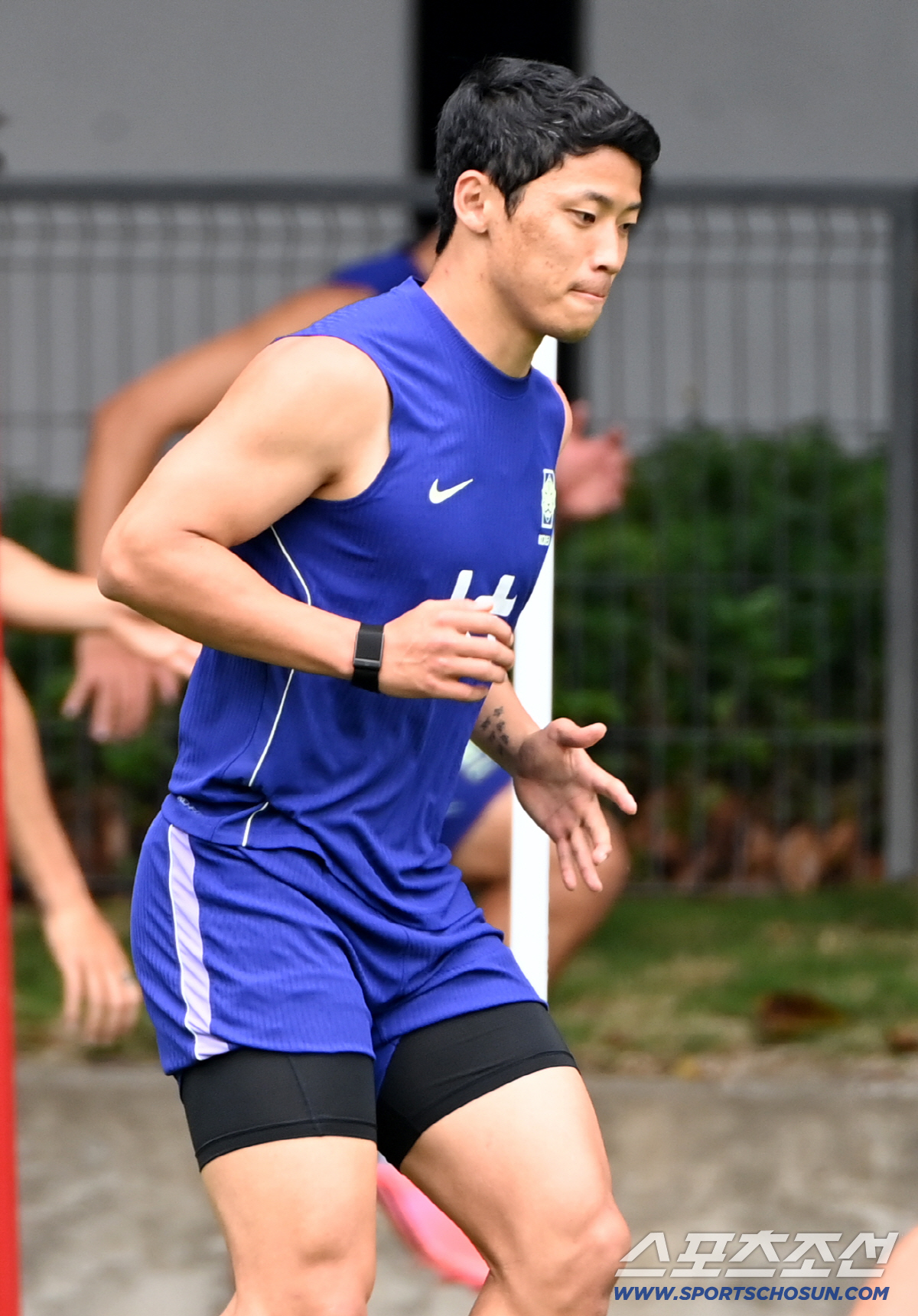 9일(한국시각) 멕시코 과달라하라 인근 사포판 월드컵대표팀 베이스캠프 훈련장 치바스 베르데 바예에서 진행된 대한민국 월드컵 대표팀의 공식 훈련. 황희찬이 훈련을 펼치고 있다. 사포판(멕시코)=허상욱 기자 wook@sportschosun.com/2026.06.09/