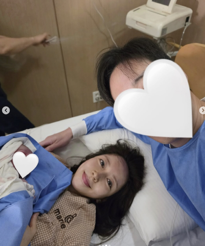 Park Hyun-sun, who is married to Lee Pil-ip, gives birth to third daughter: "I couldn't get an epidural and felt the pain with my whole body"