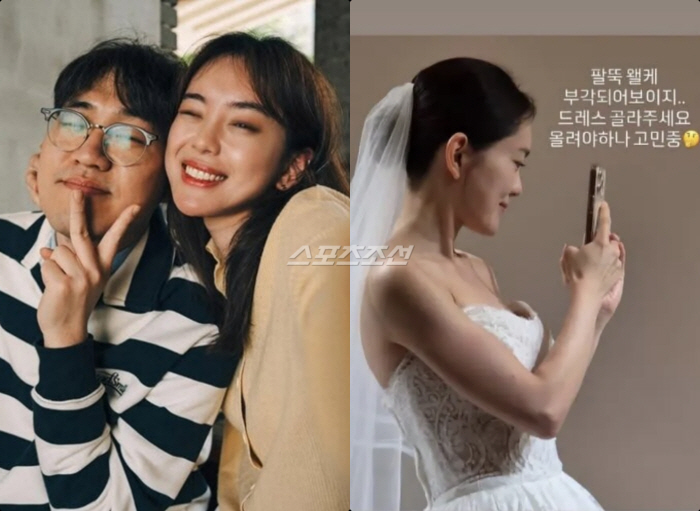 '모태솔로' 19기 옥순♥상철, 마침내 결혼한다..웨딩드레스 자태 공개