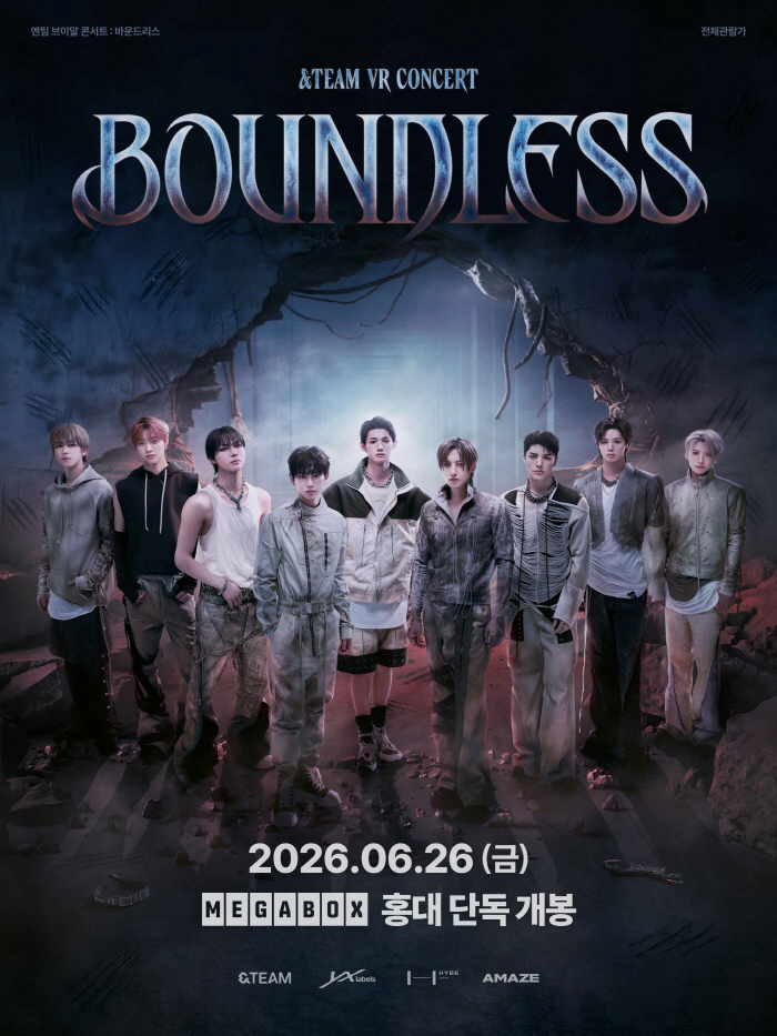 Official &amp;TEAM's First VR Concert 'Boundless' to Hit Theaters on the 26th... 'A Cinematic Performance on Another Level'