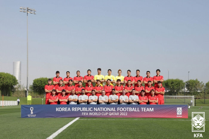 2022년 카타르월드컵 단체사진. 사진출처=KFA