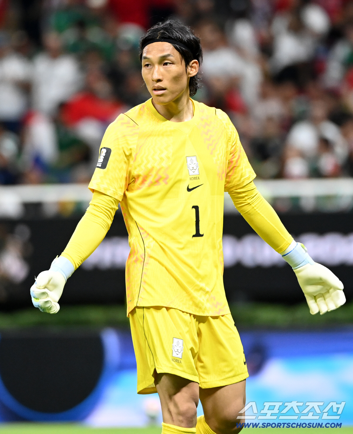 12일(한국시각) 멕시코 과달라하라 사포판의 에스타디오 과달라하라에서 열린 2026 북중미월드컵 대한민국과 체코의 경기. 상대 슛팅을 막아낸 김승규가 상황을 지켜보고 있다. 사포판(멕시코)=허상욱 기자 wook@sportschosun.com/2026.06.12/