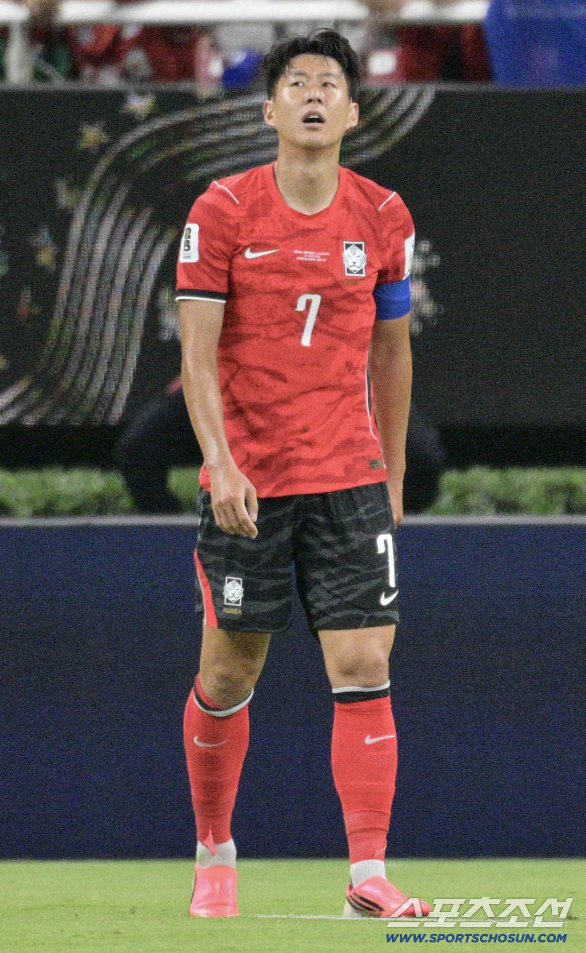 12일(한국시각) 멕시코 과달라하라 사포판의 에스타디오 과달라하라에서 열린 2026 북중미월드컵 대한민국과 체코의 경기. 손흥민이 득점 실패 후 아쉬워하고 있다. 사포판(멕시코)=허상욱 기자 wook@sportschosun.com/2026.06.12/