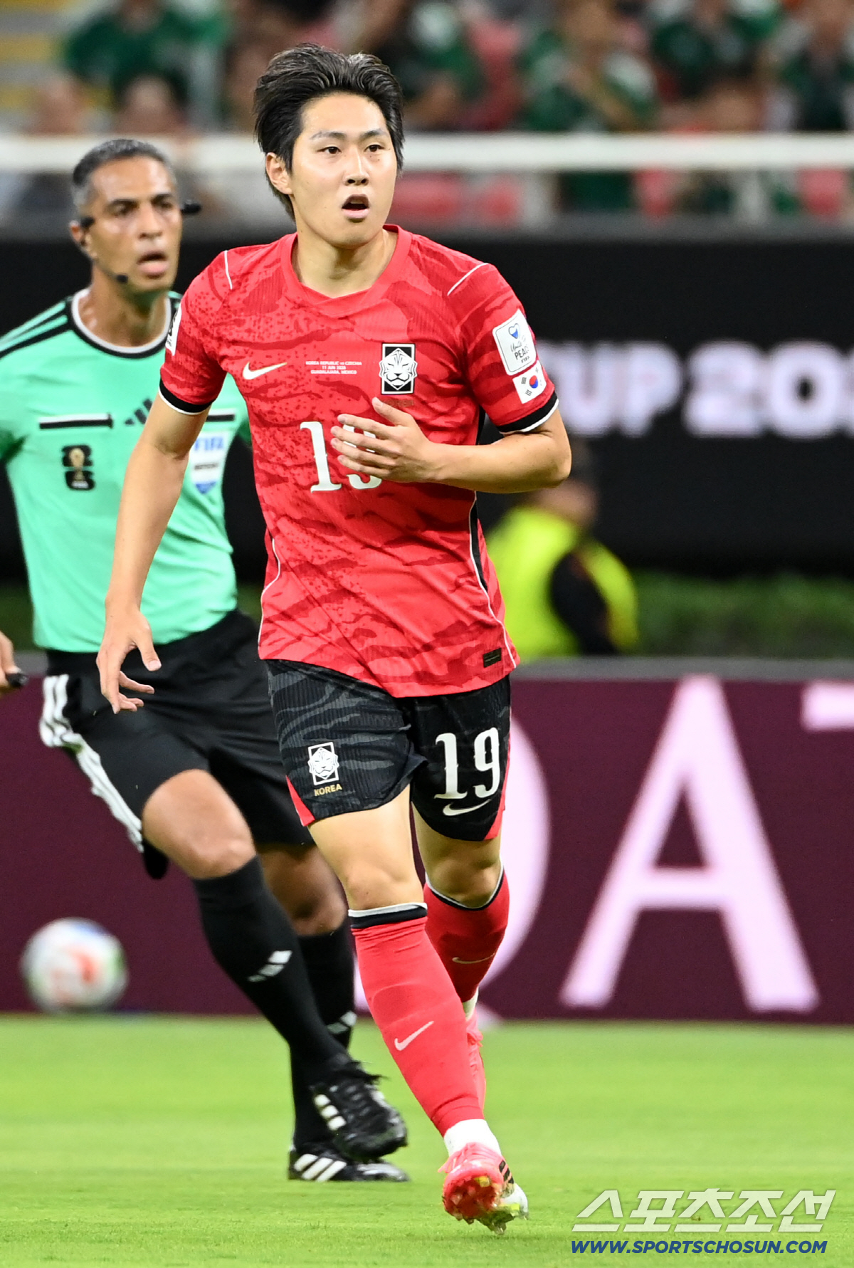 12일(한국시각) 멕시코 과달라하라 사포판의 에스타디오 과달라하라에서 열린 2026 북중미월드컵 대한민국과 체코의 경기. 이강인이 슛팅을 시도하고 있다. 사포판(멕시코)=허상욱 기자 wook@sportschosun.com/2026.06.12/