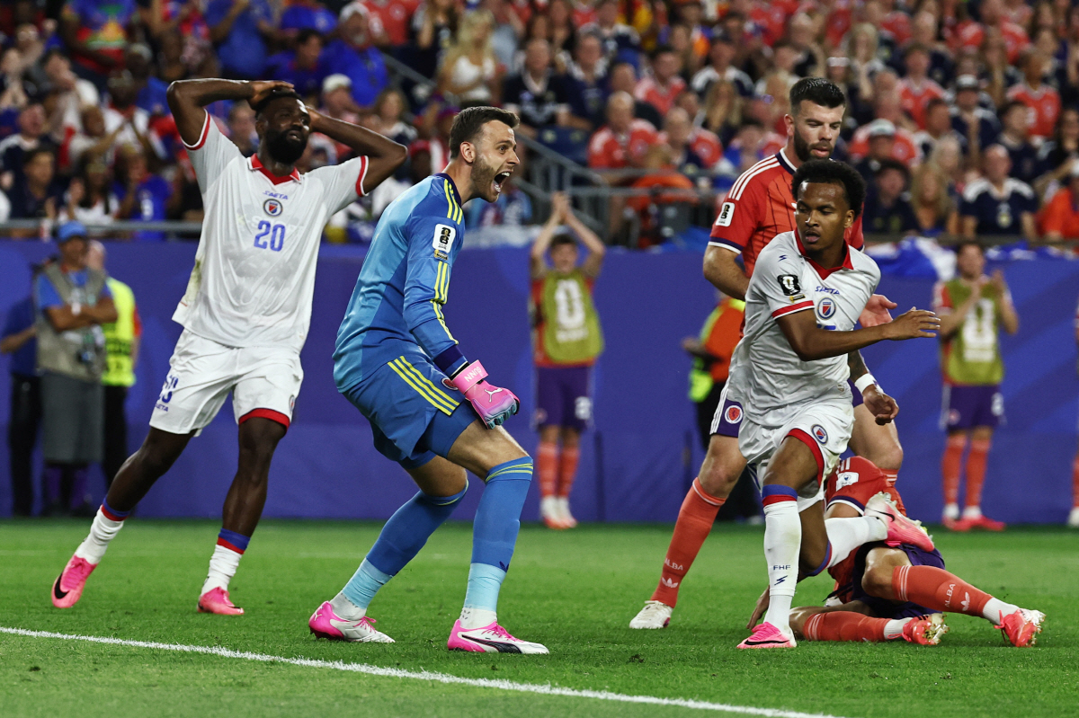 Soccer Football - FIFA World Cup 2026 - Group C - Haiti v Scotland - Boston Stadium, Foxborough, Massachusetts, U.S. - June 13, 2026 Scotland's Angus Gunn reacts IMAGN IMAGES via Reuters/Winslow Townson