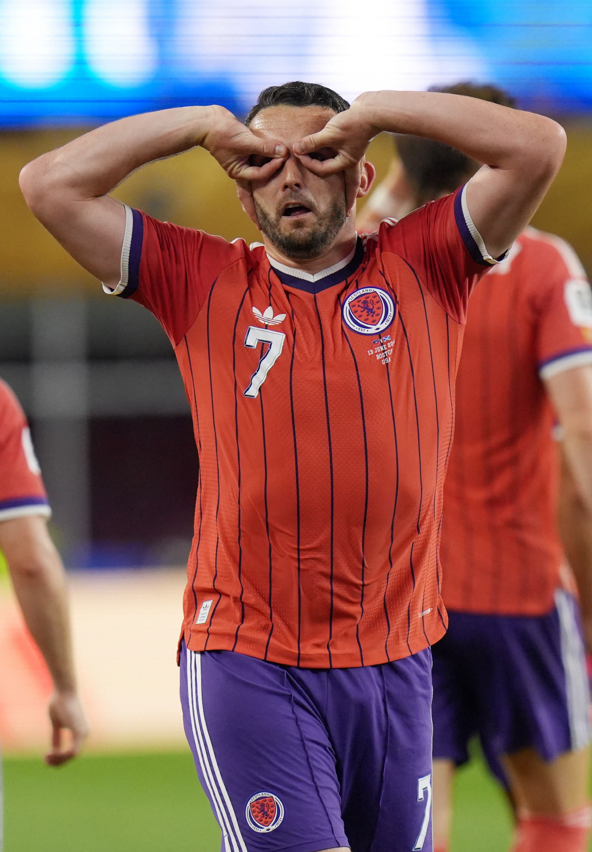Soccer Football - FIFA World Cup 2026 - Group C - Haiti v Scotland - Boston Stadium, Foxborough, Massachusetts, U.S. - June 13, 2026 Scotland's John McGinn celebrates scoring their first goal IMAGN IMAGES via Reuters/David Butler Ii