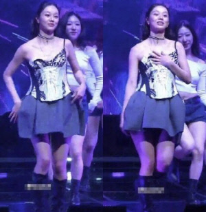 혜리, 팬미팅 도중 어깨끈 '뚝'..노출 사고 위기에도 끝까지 무대 '역시 프로'