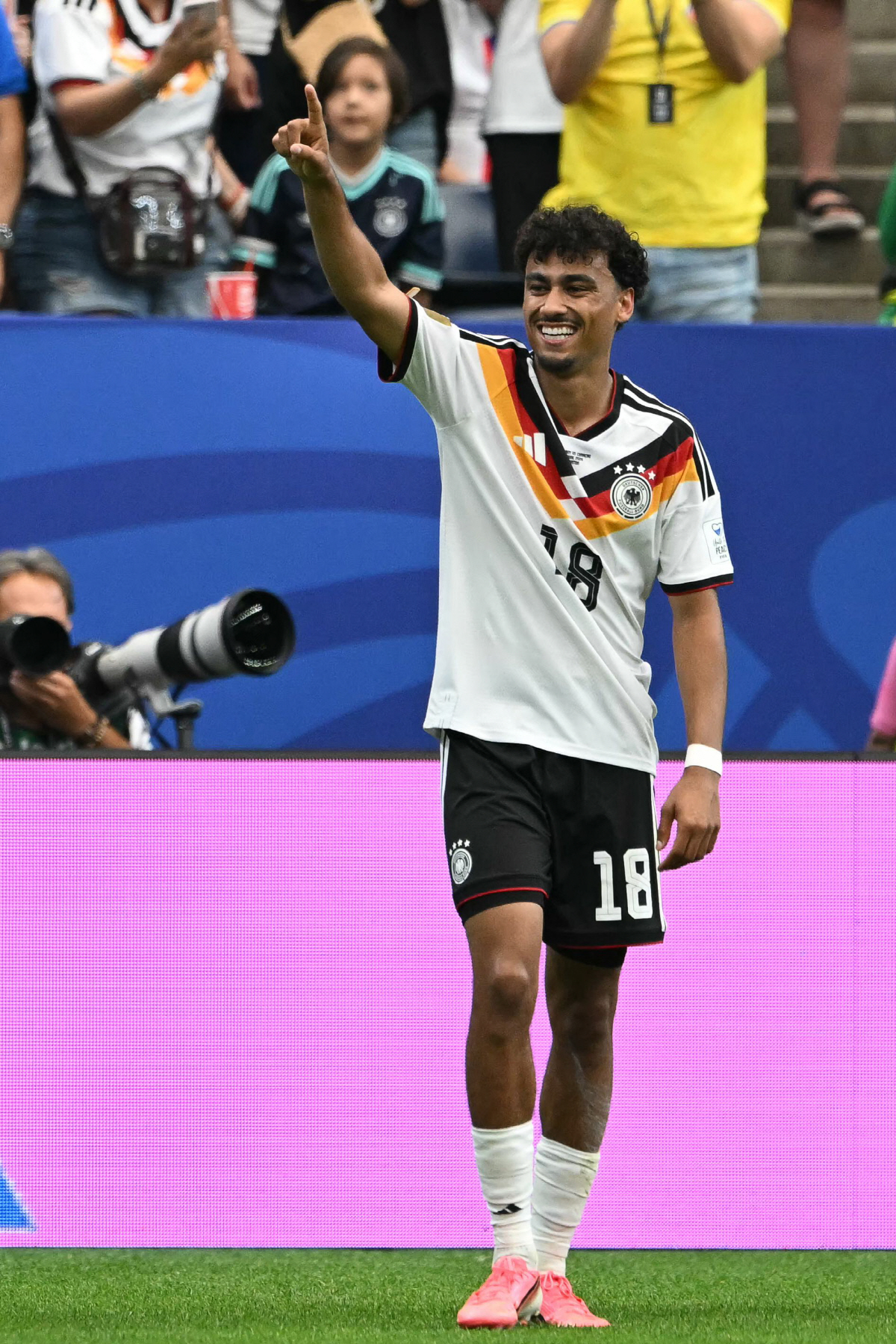 Germany's defender #18 Nathaniel Brown