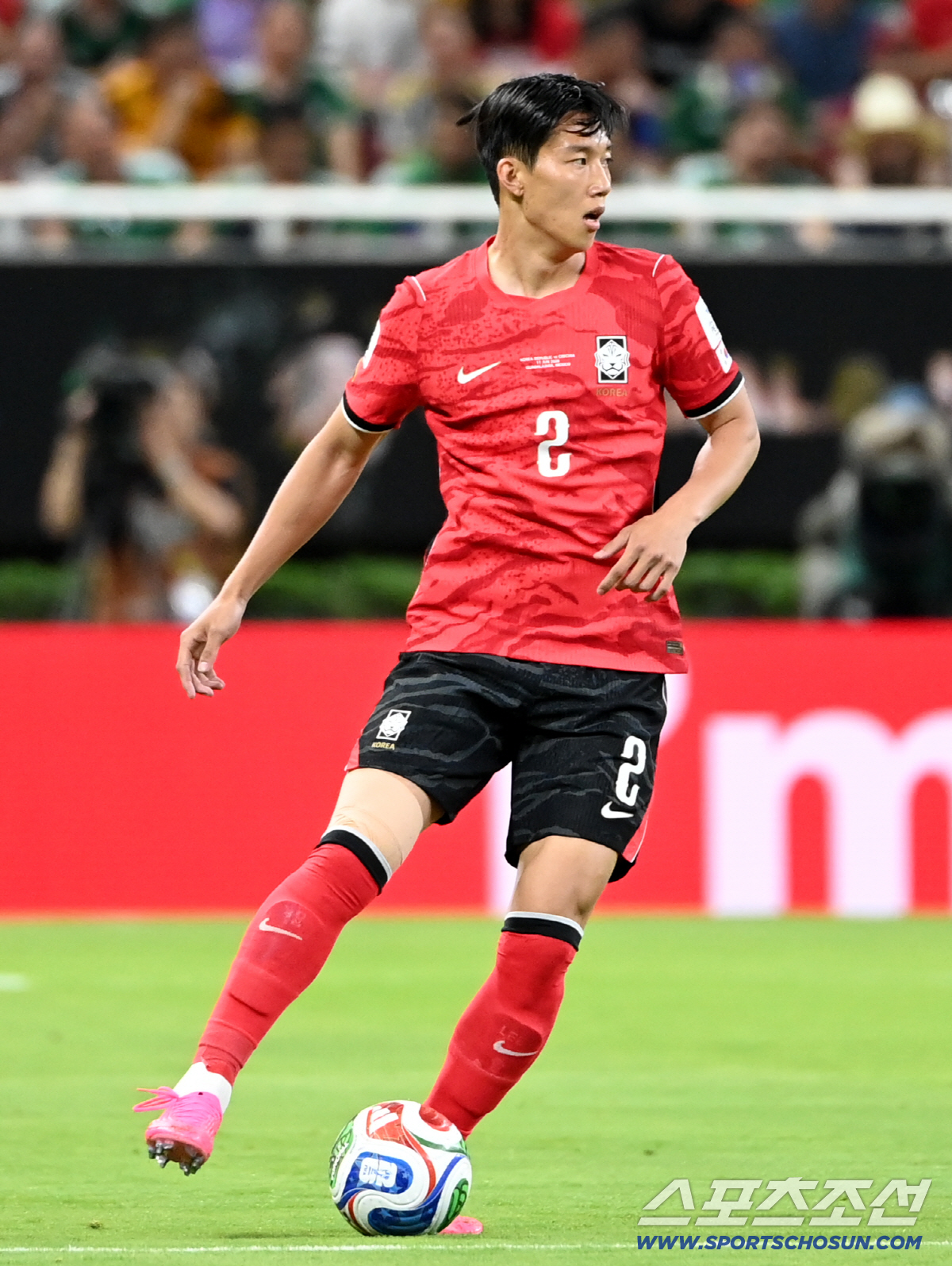 12일(한국시각) 멕시코 과달라하라 사포판의 에스타디오 과달라하라에서 열린 2026 북중미월드컵 대한민국과 체코의 경기. 경기를 펼치는 이한범의 모습. 사포판(멕시코)=허상욱 기자 wook@sportschosun.com/2026.06.12/