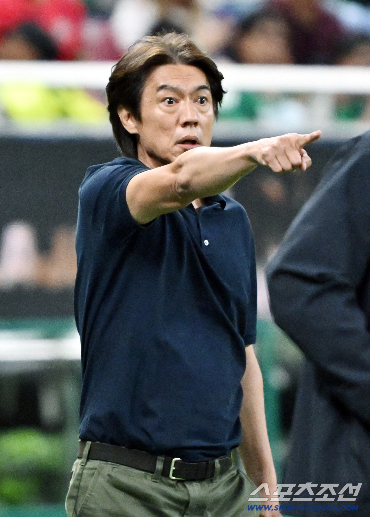 12일(한국시각) 멕시코 과달라하라 사포판의 에스타디오 과달라하라에서 열린 2026 북중미월드컵 대한민국과 체코의 경기. 홍명보 감독이 작전지시를 하고 있다. 사포판(멕시코)=허상욱 기자 wook@sportschosun.com/2026.06.12/