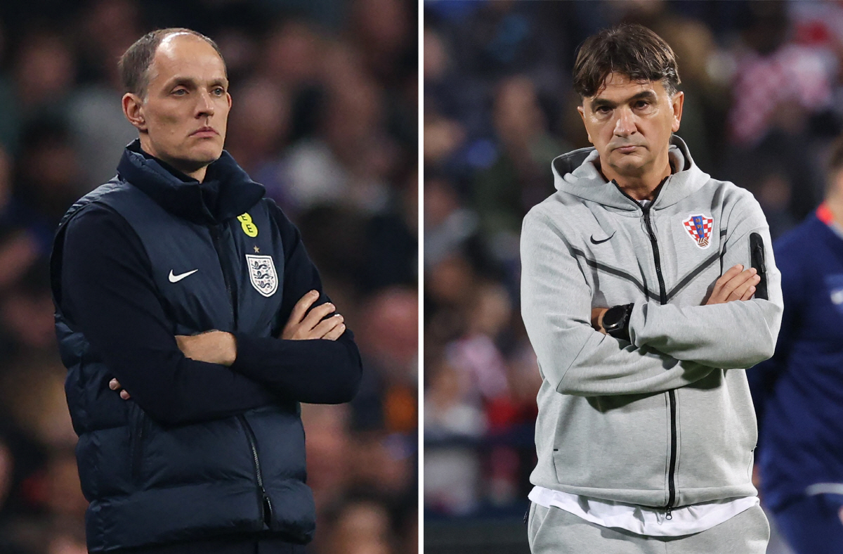 England's German head coach Thomas Tuchel vs Croatia's coach Zlatko Dalic
