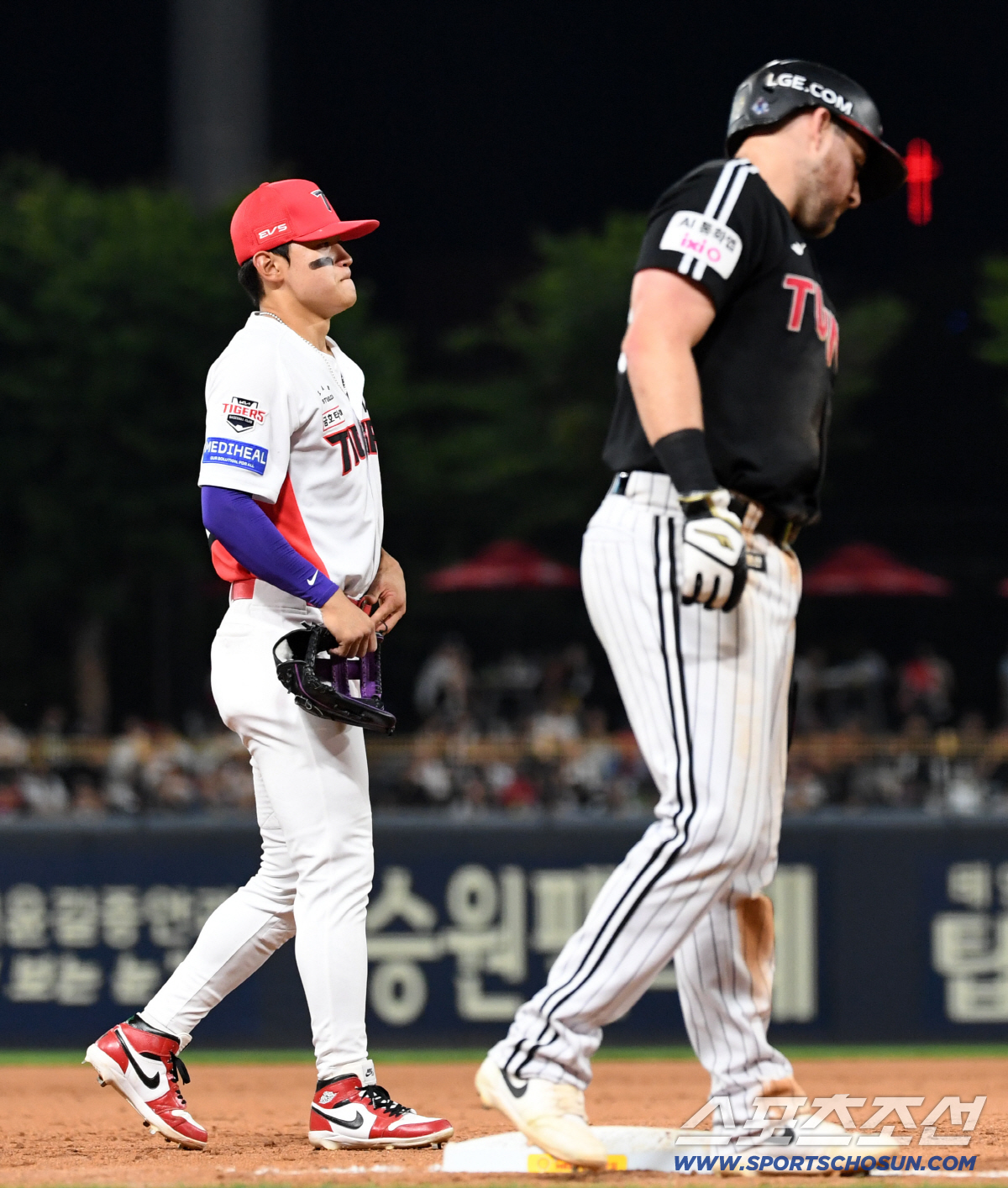 16일 광주 기아챔피언스필드에서 열린 KIA와 LG의 경기. 홈런 공동 1위 KIA 김도영과 LG 오스틴. 광주=박재만 기자 pjm@sportschosun.com/2026.05.16/
