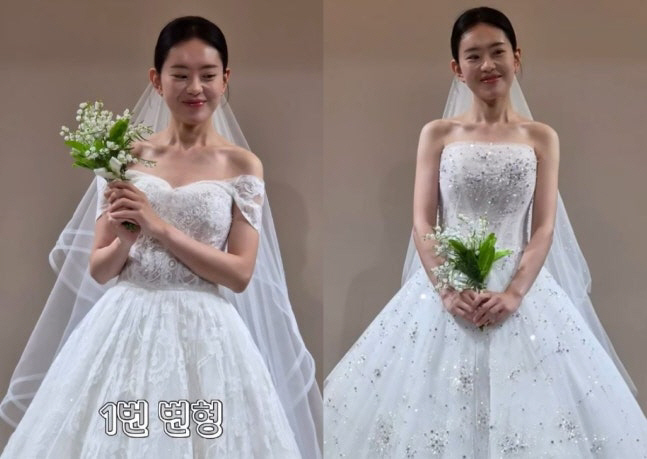 모솔커플 19기 '상철♥옥순' 결혼한다…웨딩드레스 4벌 입어보며 행복한 고민