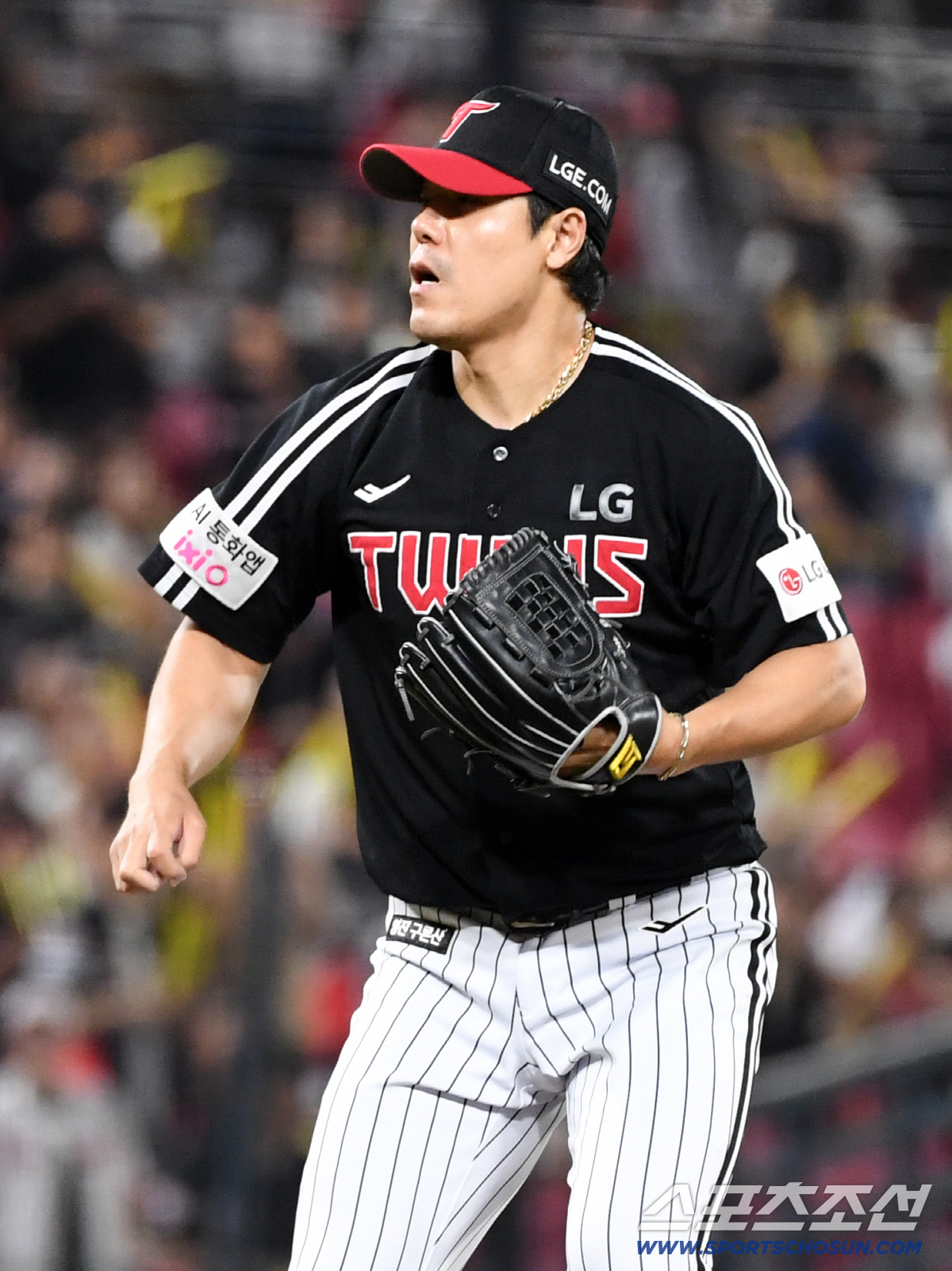 17일 광주 기아챔피언스필드에서 열린 KIA와 LG의 경기. LG 김진성이 역투하고 있다. 광주=박재만 기자 pjm@sportschosun.com/2026.06.17/