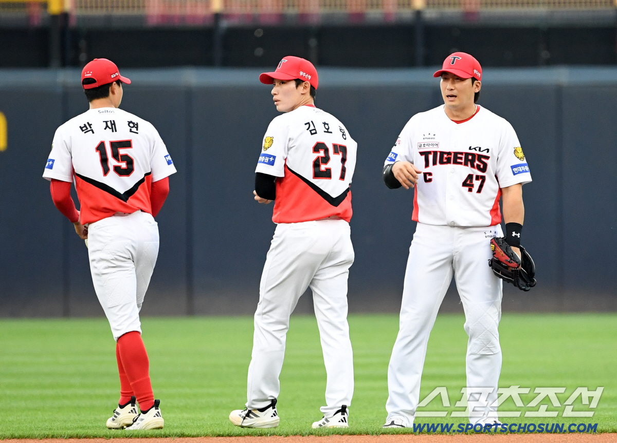 올해 KIA 외야 3인방 박재현, 김호령, 나성범. 광주의 중원을 지키는 남자. 광주=박재만 기자 pjm@sportschosun.com