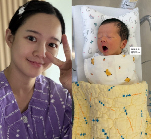 "양수 없어서 응급 제왕절개" 남보라, 득남 후 뭉클한 일상..'콩알이' 첫 하품