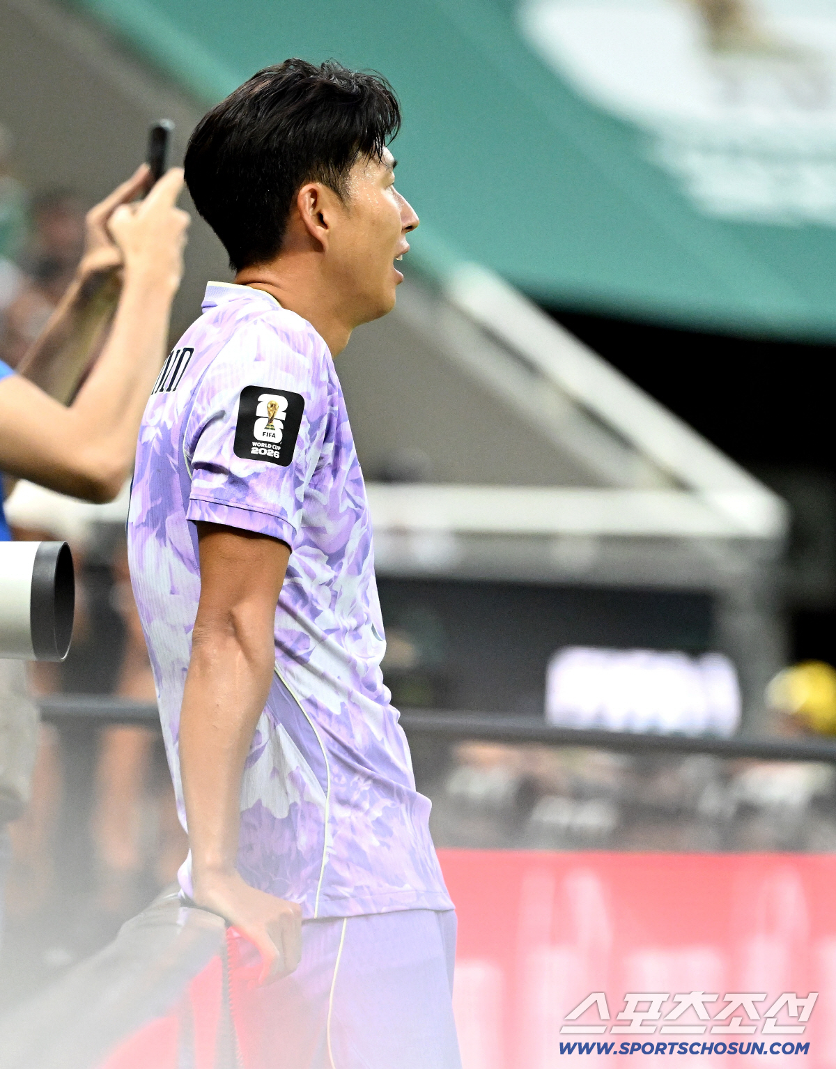 19일(한국시각) 멕시코 과달라하라 사포판의 에스타디오 과달라하라에서 열린 2026 북중미월드컵 대한민국과 멕시코의 경기. 아쉬워하는 손흥민. 사포판(멕시코)=허상욱 기자 wook@sportschosun.com/2026.06.19/