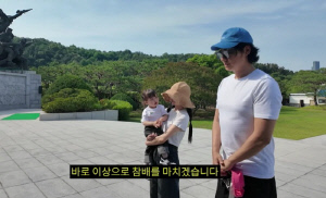 이지훈♥아야네, 日 혼혈딸과 현충원 참배 "나라 지키다 돌아가신 증조부에 감사"