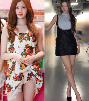 사나, '하의실종 논란' 후 확 바뀐 스타일..단아한 분위기 변신