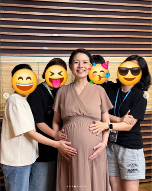 출산 코앞 안영미, 첫째 이어 둘째아들도 美서 낳나…'원정출산' 논란 재점화