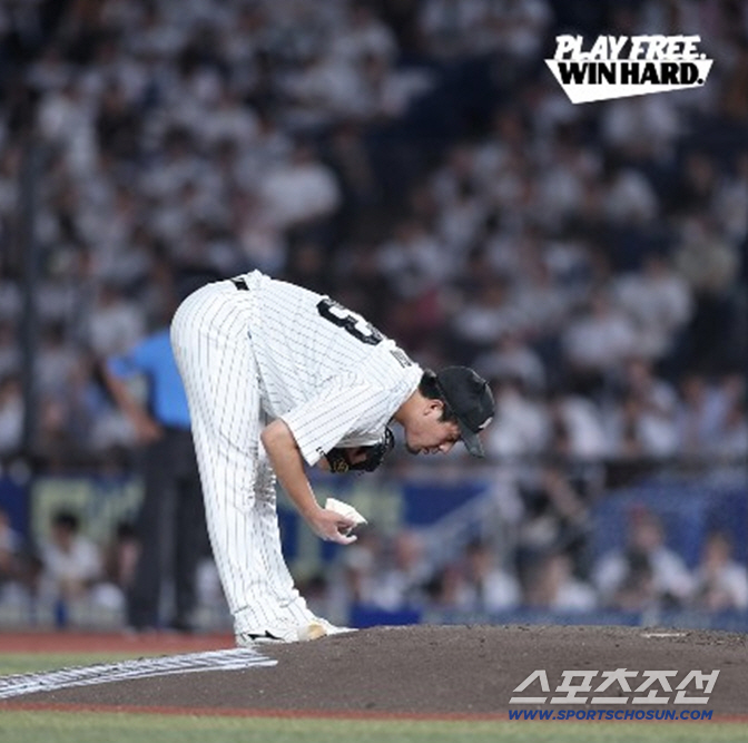올시즌 승리의 아이콘으로 떠오른 야기. 사진캡처=지바 롯데 마린즈 SNS