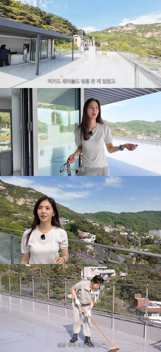 Han Chae-a, Cha Bum-kun's daughter-in-law, Shows Off Luxurious Rooftop View at Her Pyeongchang-dong In-Laws' Home: "It Feels Unreal"
