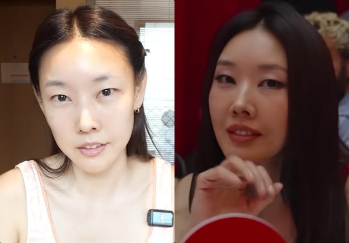 Han Hye-jin’s Self-Makeup? Stunning Before-and-After From Bare Face to Full Smoky Look