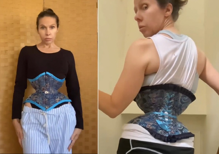 '15-Inch Waist Goal'... Wearing a Corset 24 Hours a Day for 14 Years, Woman Takes on 'World's Smallest Waist' Challenge