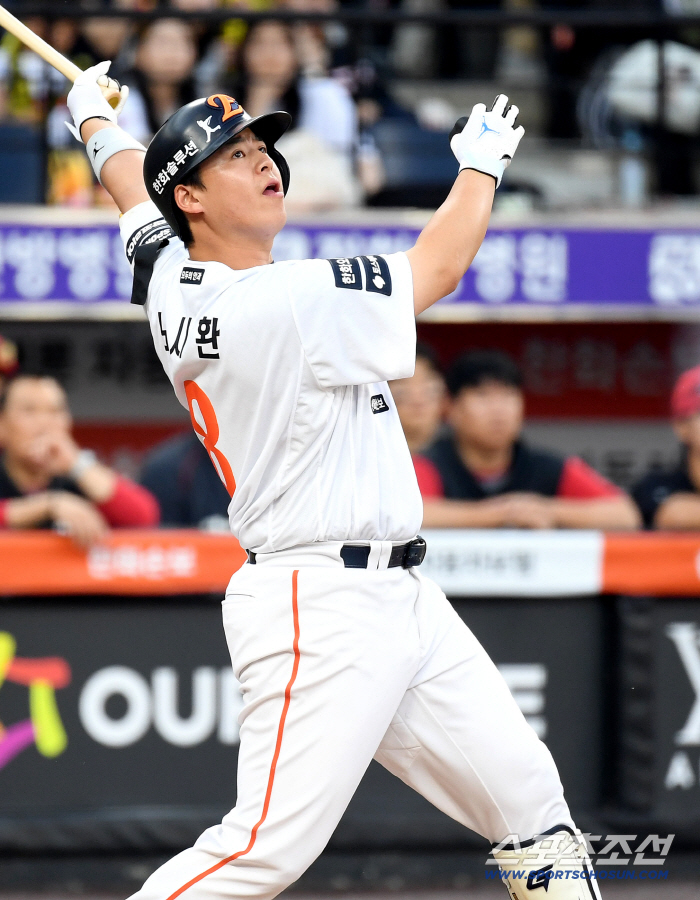 20개는 무조건 넘길 수 있겠다...잊을만 하면 터진다, 노시환 홈런 벌써 11개 