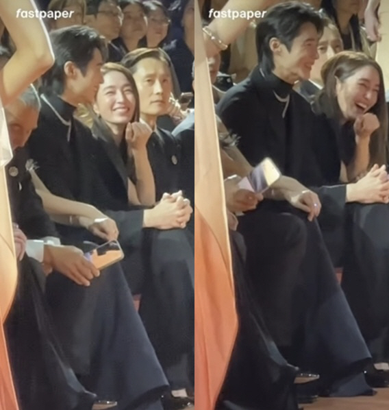 Lee Min-jung Clarifies 'Two-Shot Misunderstanding' with Byun Woo-seok 'I Was Laughing Because of ♥Lee Byung-hun..'
