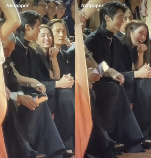 이민정, 변우석과 '투샷 오해'에 해명 "♥이병헌 때문에 웃은건데.."