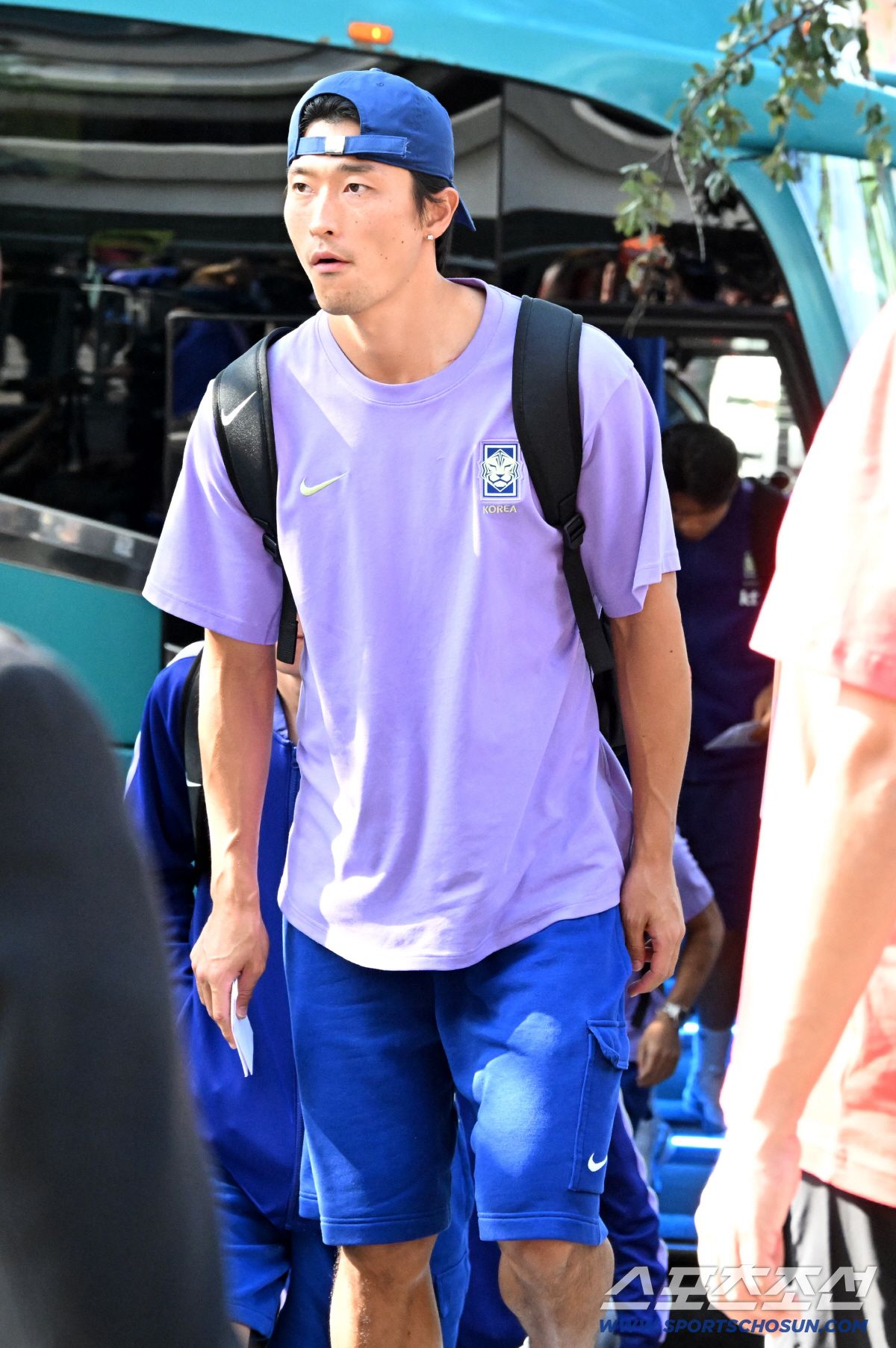22일(한국시각) 대한민국 월드컵대표팀이 2026 북중미 월드컵 남아공과의 경기를 위해 멕시코 몬테레이에 입성했다. 대표팀 숙소로 들어서는 조규성의 모습. 몬테레이(멕시코)=허상욱 기자 wook@sportschosun.com/2026.06.22/