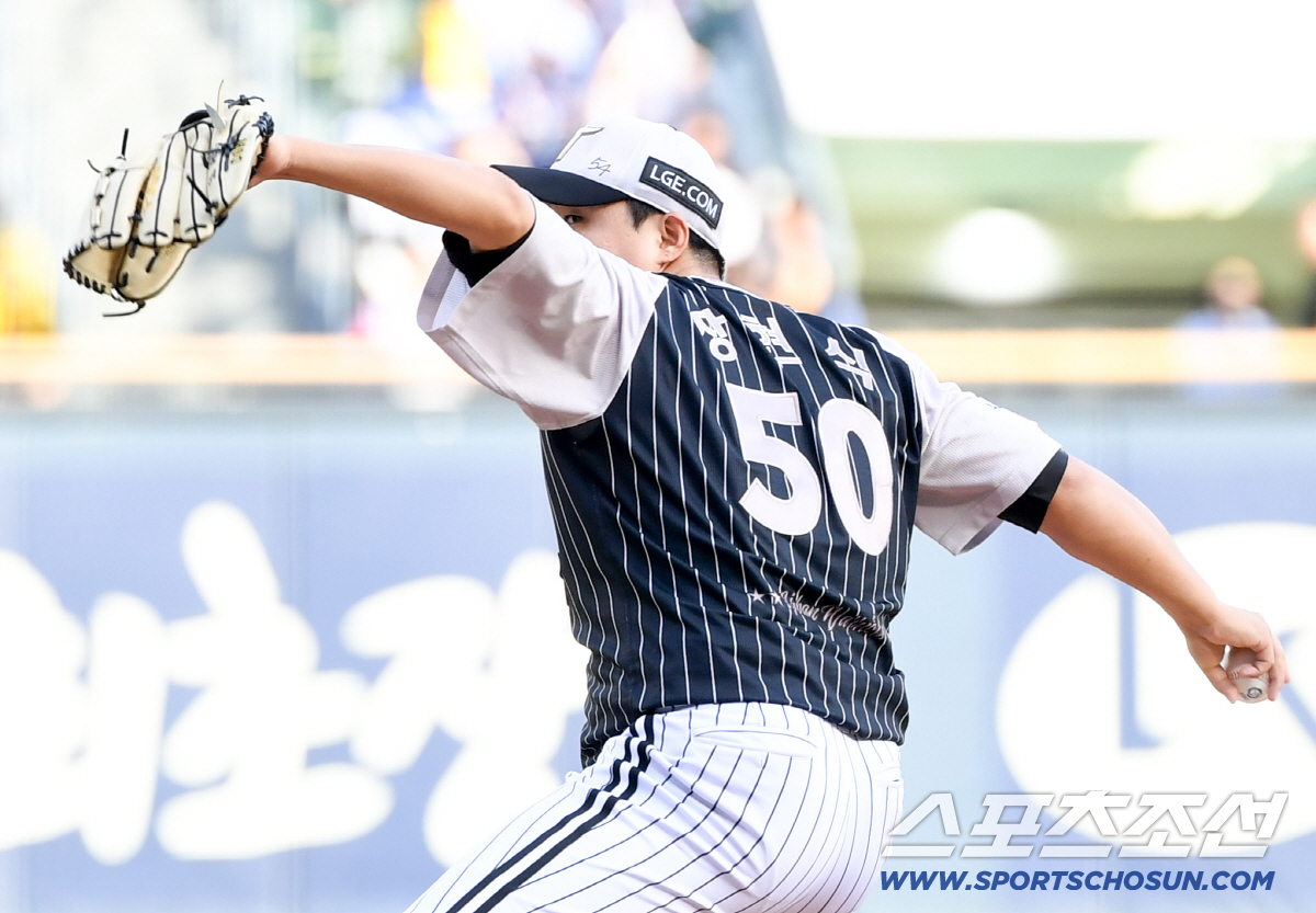 23일 잠실구장에서 열린 LG와 삼성의 경기. LG 장현식이 역투하고 있다. 잠실=박재만 기자 pjm@sportschosun.com/2026.06.23/