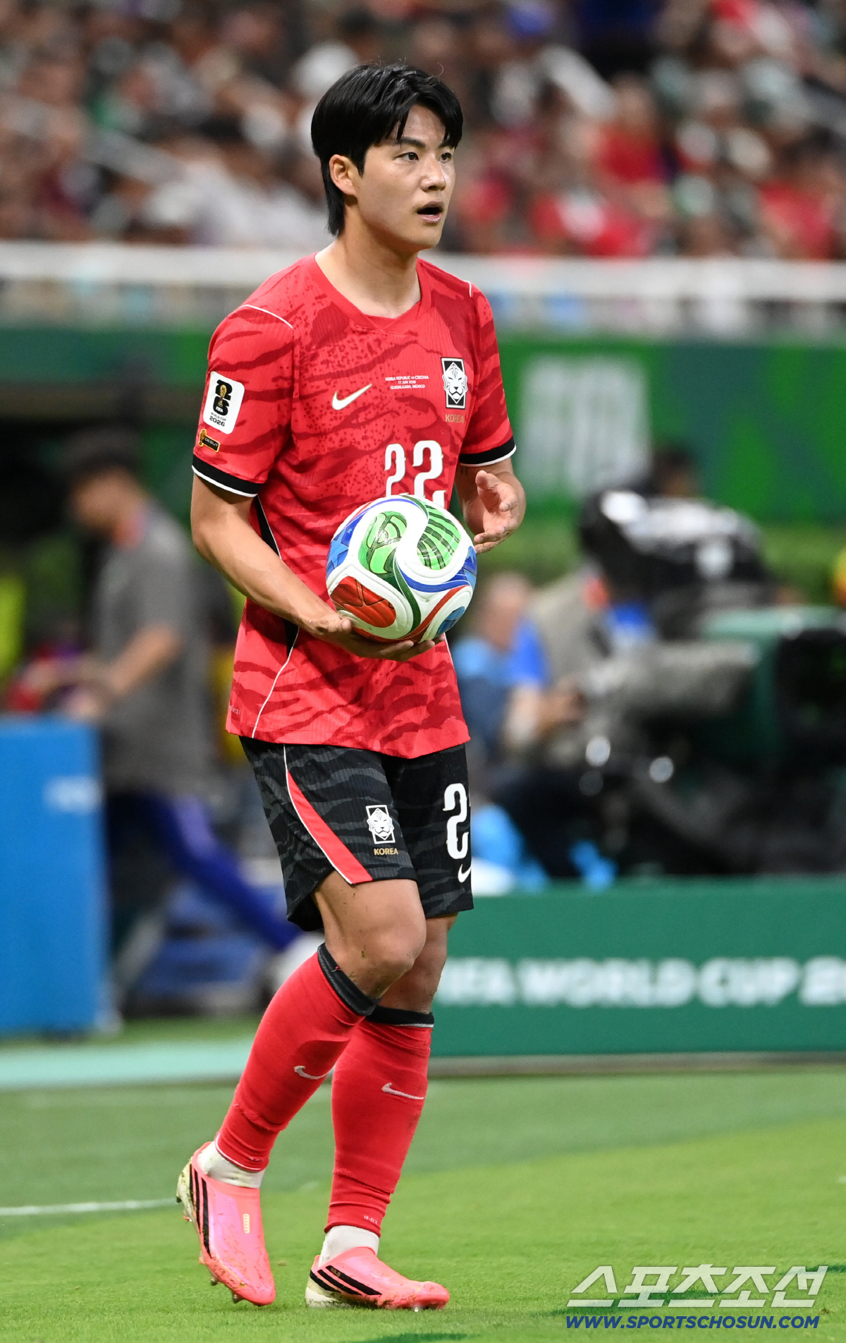 12일(한국시각) 멕시코 과달라하라 사포판의 에스타디오 과달라하라에서 열린 2026 북중미월드컵 대한민국과 체코의 경기. 경기에 나선 설영우의 모습. 사포판(멕시코)=허상욱 기자 wook@sportschosun.com/2026.06.12/