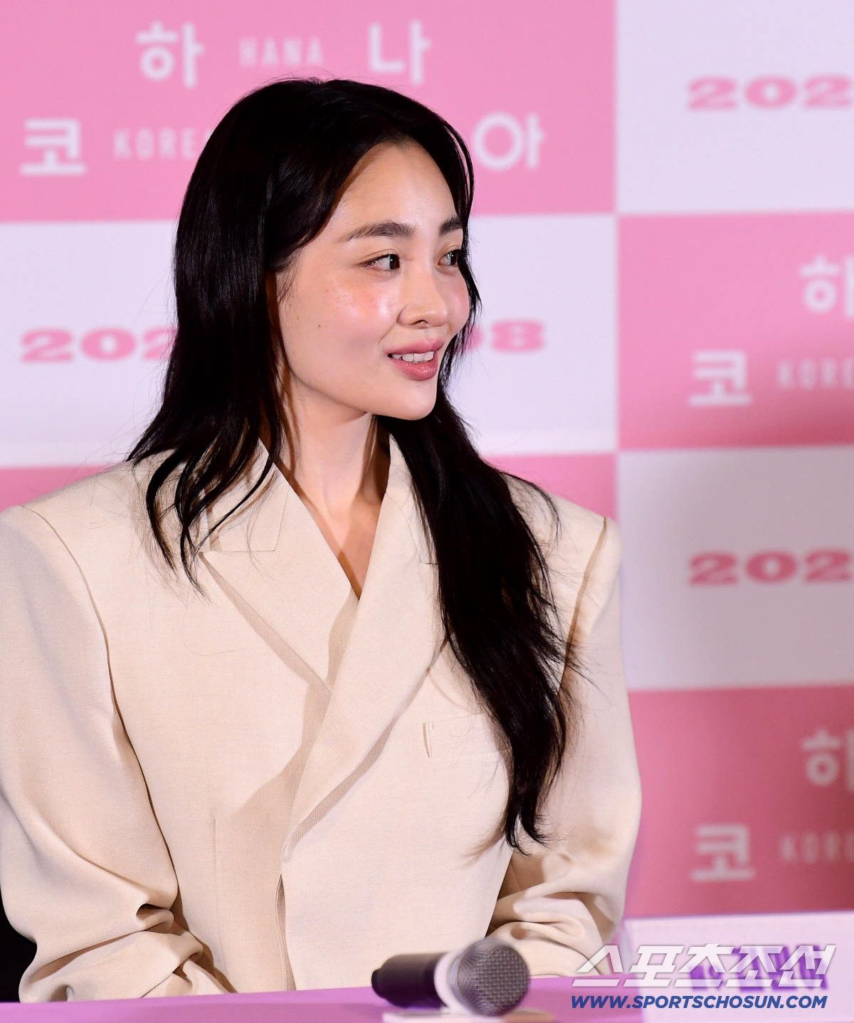 26일 CGV용산에서 영화 '하나 코리아' 언론시사회가 열렸다. 시사회 마치고 기자간담회 참석한 배우 김민하. 용산=송정헌 기자 songs@sportschosun.com/2026.06.26/