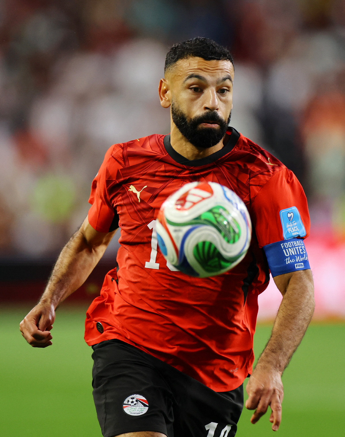 Soccer Football - FIFA World Cup 2026 - Group G - Egypt v Iran - Seattle Stadium, Seattle, Washington, U.S. - June 26, 2026 Egypt's Mohamed Salah in action REUTERS/Daniel Cole