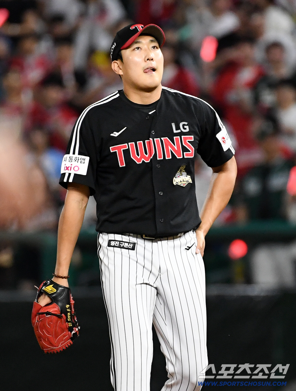 15일 인천SSG랜더스필드에서 열린 SSG와 LG의 경기. LG 손주영이 9회 마운드에 오르고 있다. 인천=박재만 기자 pjm@sportschosun.com/2026.05.15/
