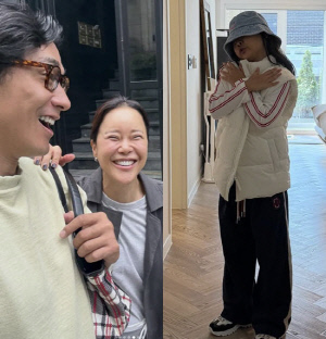 '정석원♥' 백지영 "10살 딸 키 또래보다 15㎝ 커…피지컬 아빠 닮아"