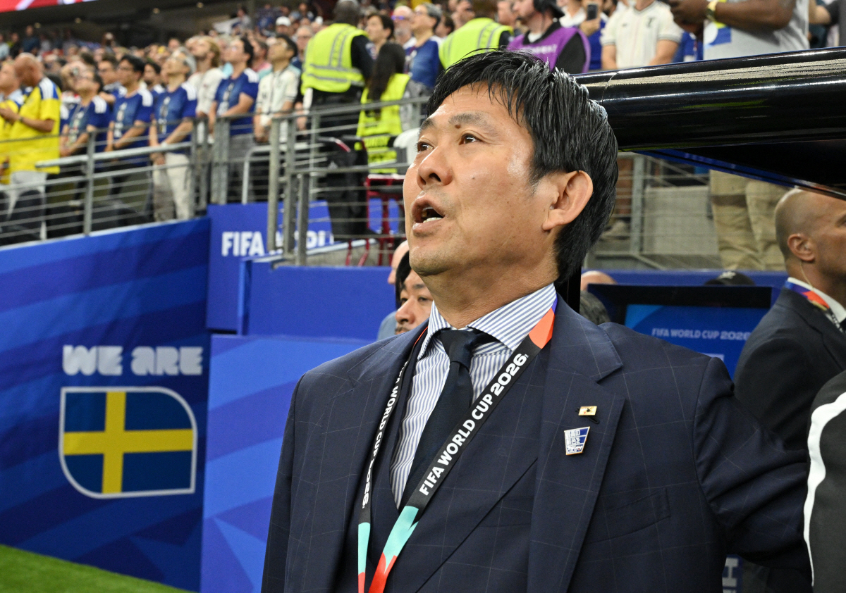 모리야스 하지메 일본 축구 대표팀 감독. 로이터연합뉴스