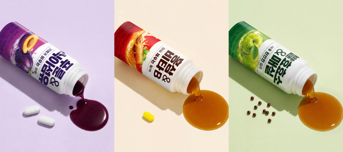 The Golden Age of 'Dual Formulations'... Dongkook Pharmaceutical Unveils 3 Types of Tablet  Liquid 'My Pop' at Daiso