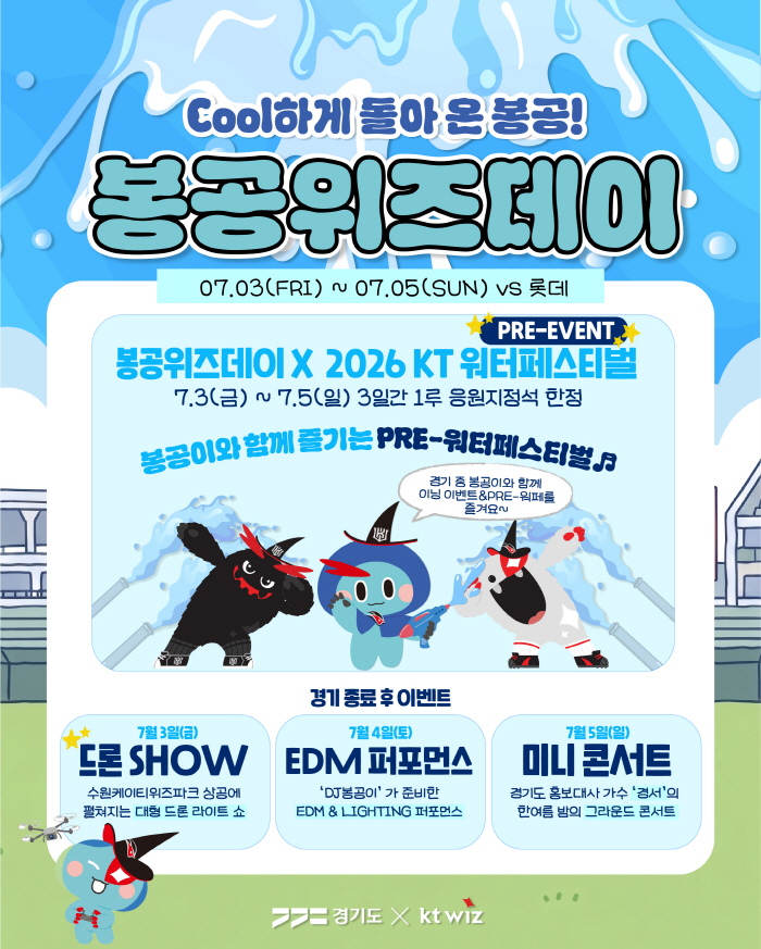 워터페스티벌의 계절! KT, 경기도와 함께 '봉공위즈데이' 개최