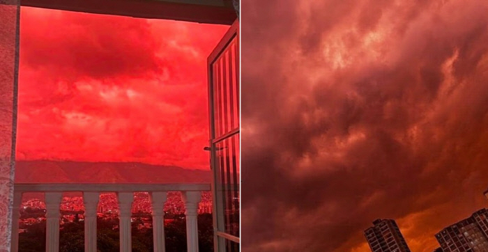 Venezuela, Already Hit by Earthquakes, Now Sees a Blood-Red Sky... 'A Sign of the End?'